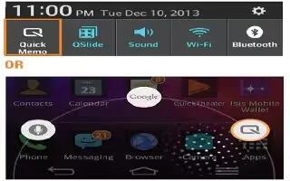How To Use QuickMemo - LG G Flex