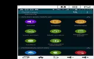 How To Use Display Settings - Samsung Galaxy S5