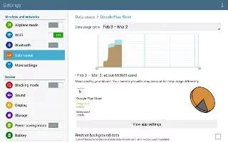 How To Use Data Usage - Samsung Galaxy Note Pro