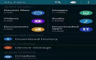 How To Use My Files - Samsung Galaxy S5