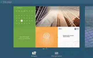 How To Use Home Screen - Samsung Galaxy Tab Pro