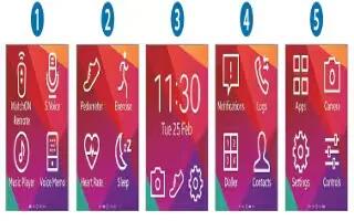 How To Use Home Screen - Samsung Gear 2