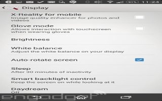 How To Use Display Settings -  Sony Xperia Z2