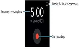 How To Use Voice Memo App - Samsung Gear 2