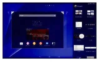 How To Use Widgets - Sony Xperia Z2 Tablet