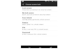 How To Set Screen Lock - HTC One M8