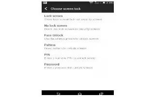 How To Set Screen Lock - HTC One M8