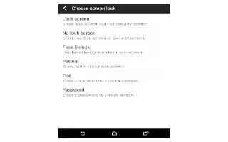 How To Use Screen Lock Settings - HTC One M8