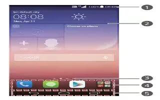 How To Use Home Screen - Huawei Ascend P7
