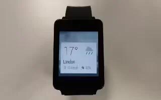 How To Check Weather - LG G Watch