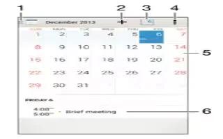 How To Use Calendar - Sony Xperia C3 Dual