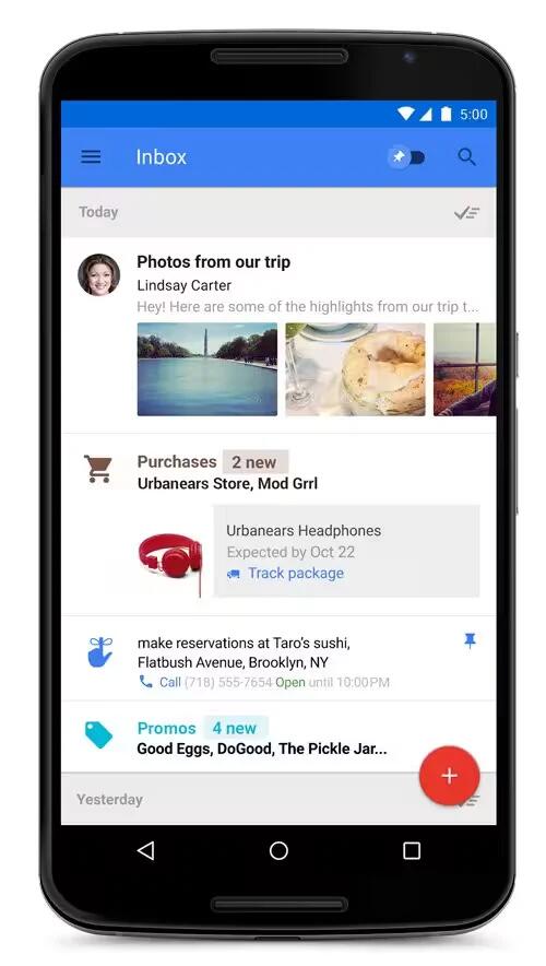 Google Unveils Inbox A Gmail Alternative