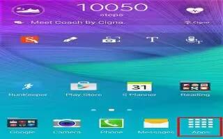 How To Use Apps Screen On Samsung Galaxy Note 4