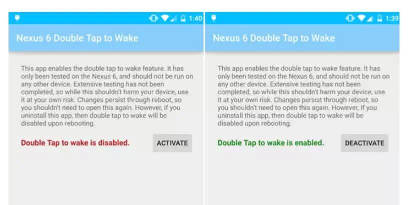 Double Tap To Wake With $1 Root App On Nexus 6