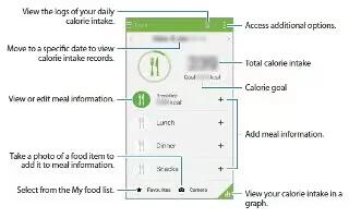 How To Record food Intake - Samsung Galaxy Alpha