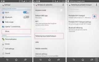 How To Share Mobile Data Connection ON Sony Xperia Z3