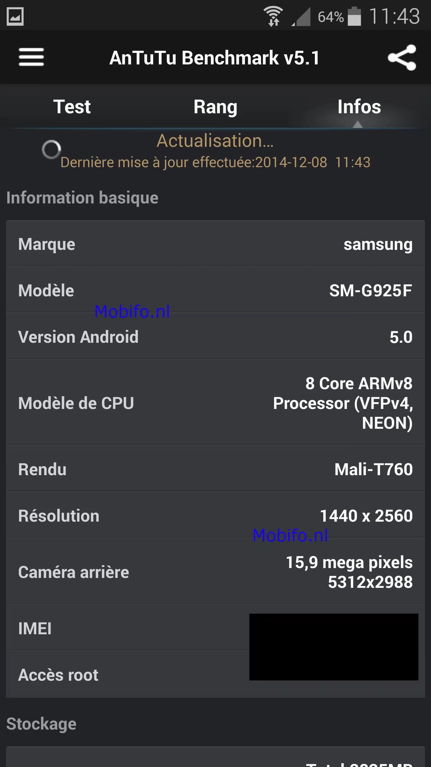 Samsung Galaxy S6 Specs Leak Via AnTuTu