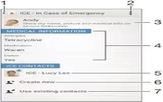 How To Use Emergency Contact Information – Sony Xperia Z3 Compact