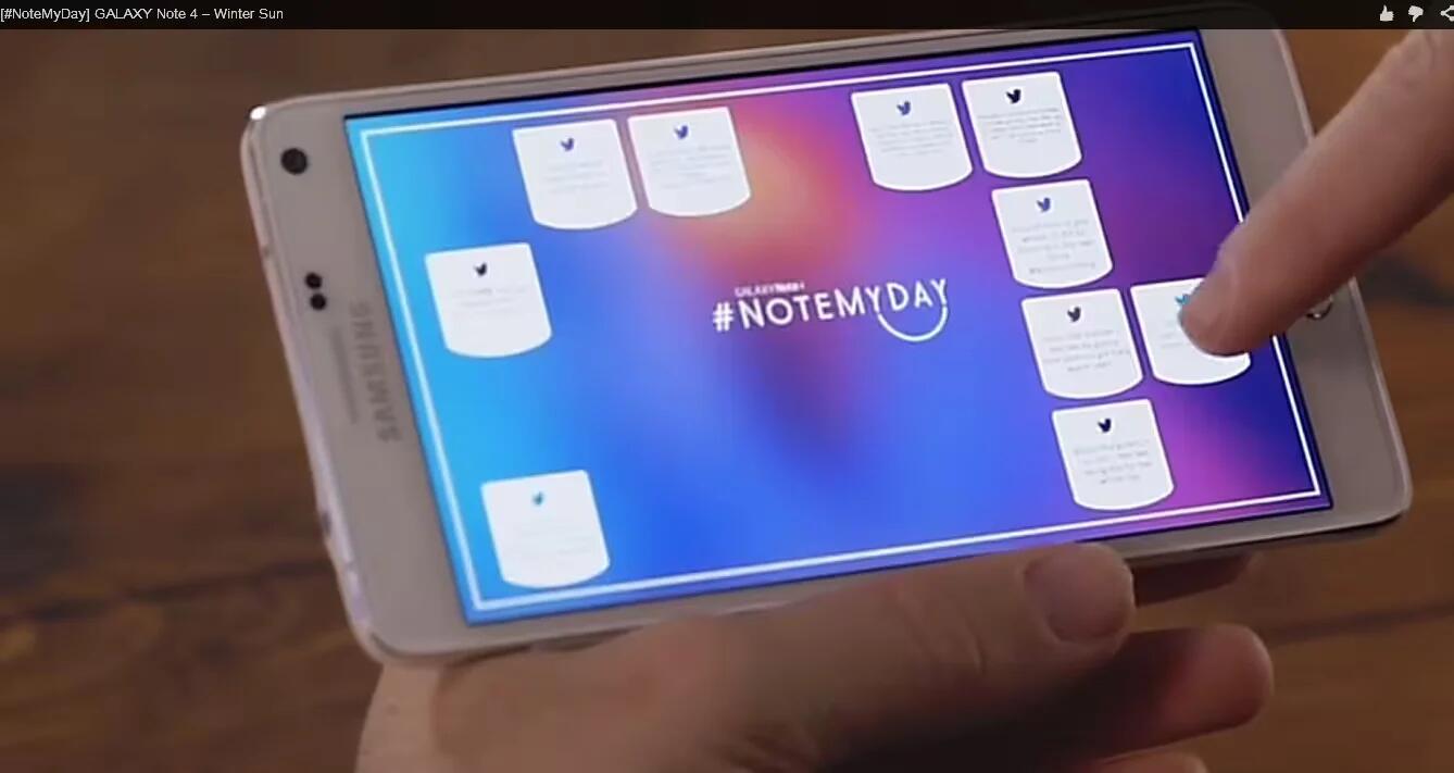 Samsung Galaxy Note 4 #NoteMyDay Ads Continues