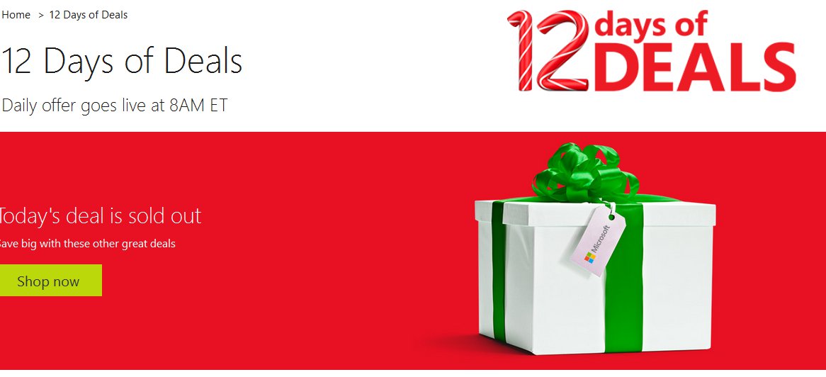 Microsoft 12 Days Of Deals Offers Windows Phones, Tablets And Other At Discount
