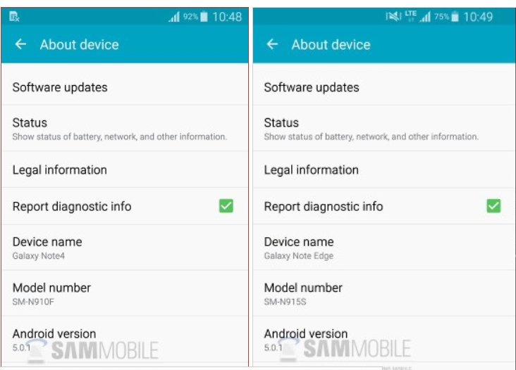 Samsung Galaxy Note 4 And Note Edge Will Get Android 5.0.1 Directly