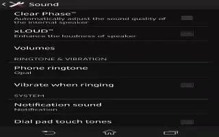 How To Use Sound Settings On Sony Xperia Z3 Compact