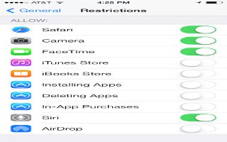 How To Use Restrictions On iPhone 6