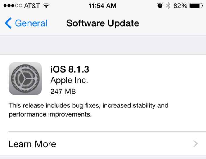 Apple Releases iOS 8.1.3 And Mac OS X Yosemite 10.10.2