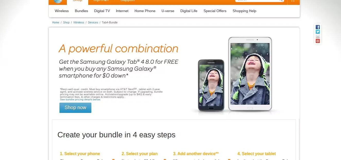 AT&T Offers Free Galaxy Tab 4 On Buying Samsung Galaxy Smartphone