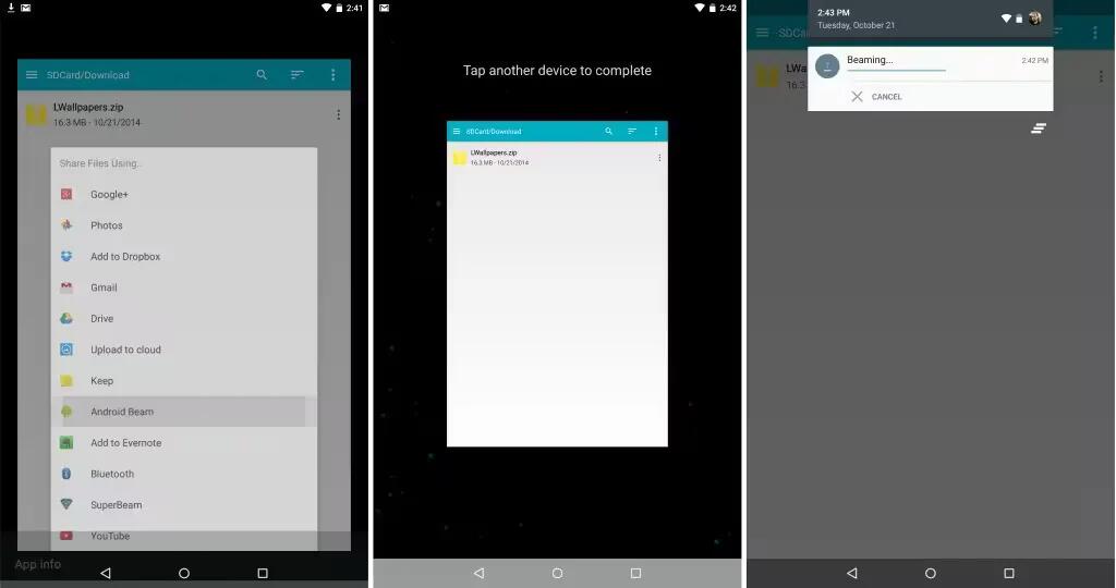 How To Use Android Beam – Android Lollipop