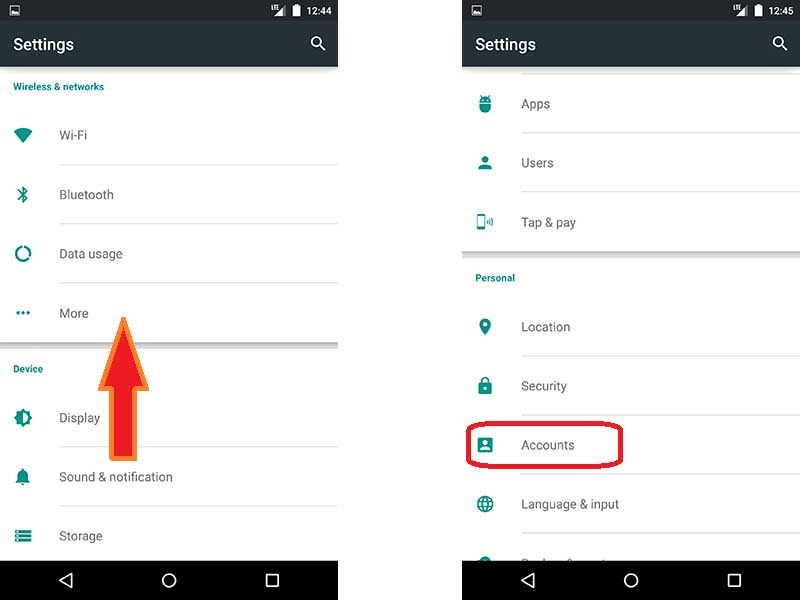 How To Use Accounts - Android Lollipop