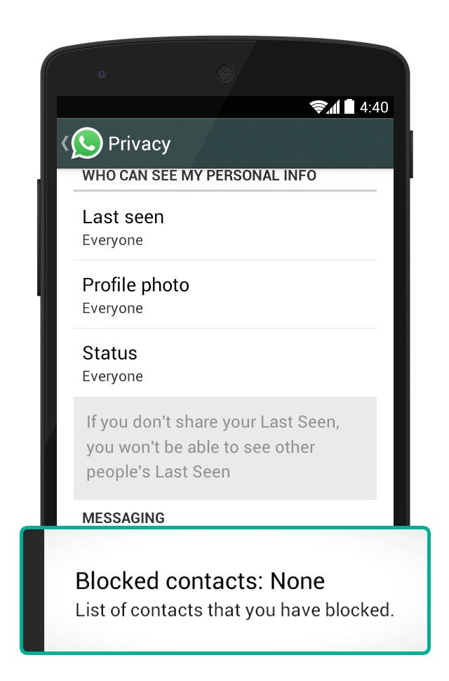 How To Block And Unblock - WhatsApp