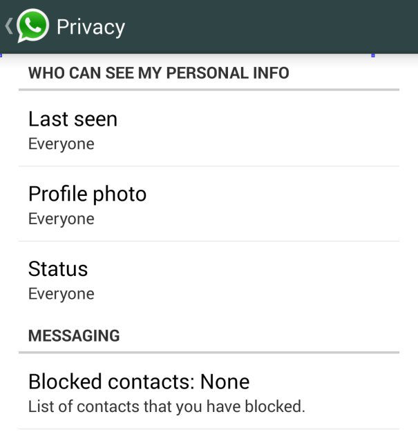 How To Use Privacy - WhatsApp