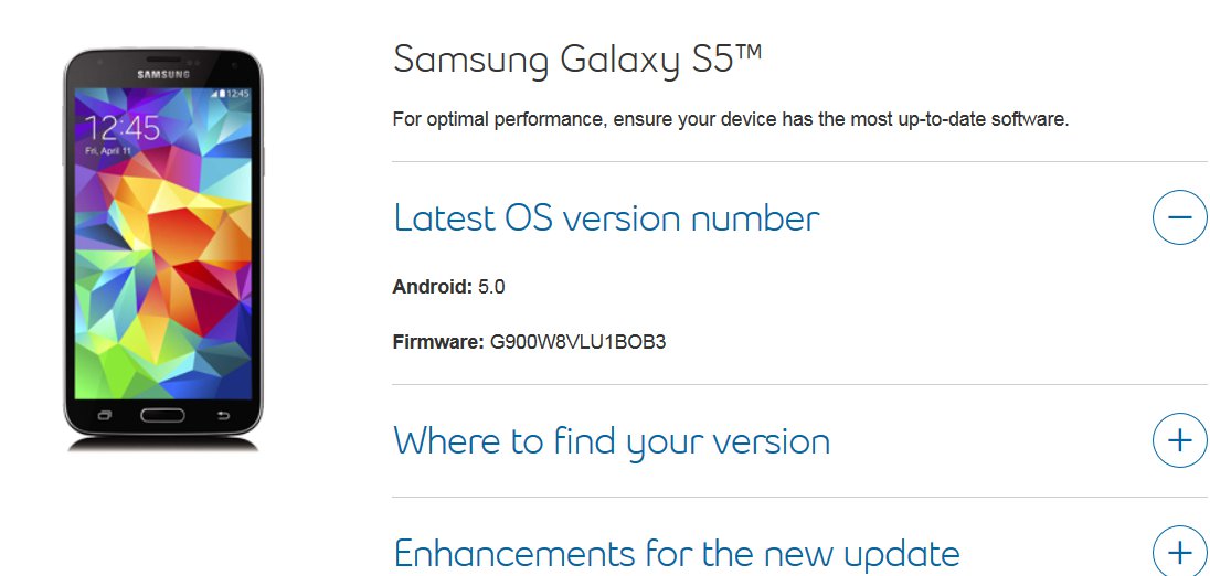 Samsung Galaxy S5 Gets Android Lollipop In Canada