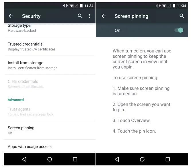 How To Use Screen Pinning – Android Lollipop