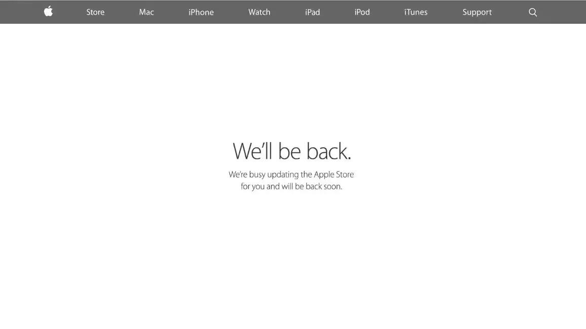 Online Apple Store Down