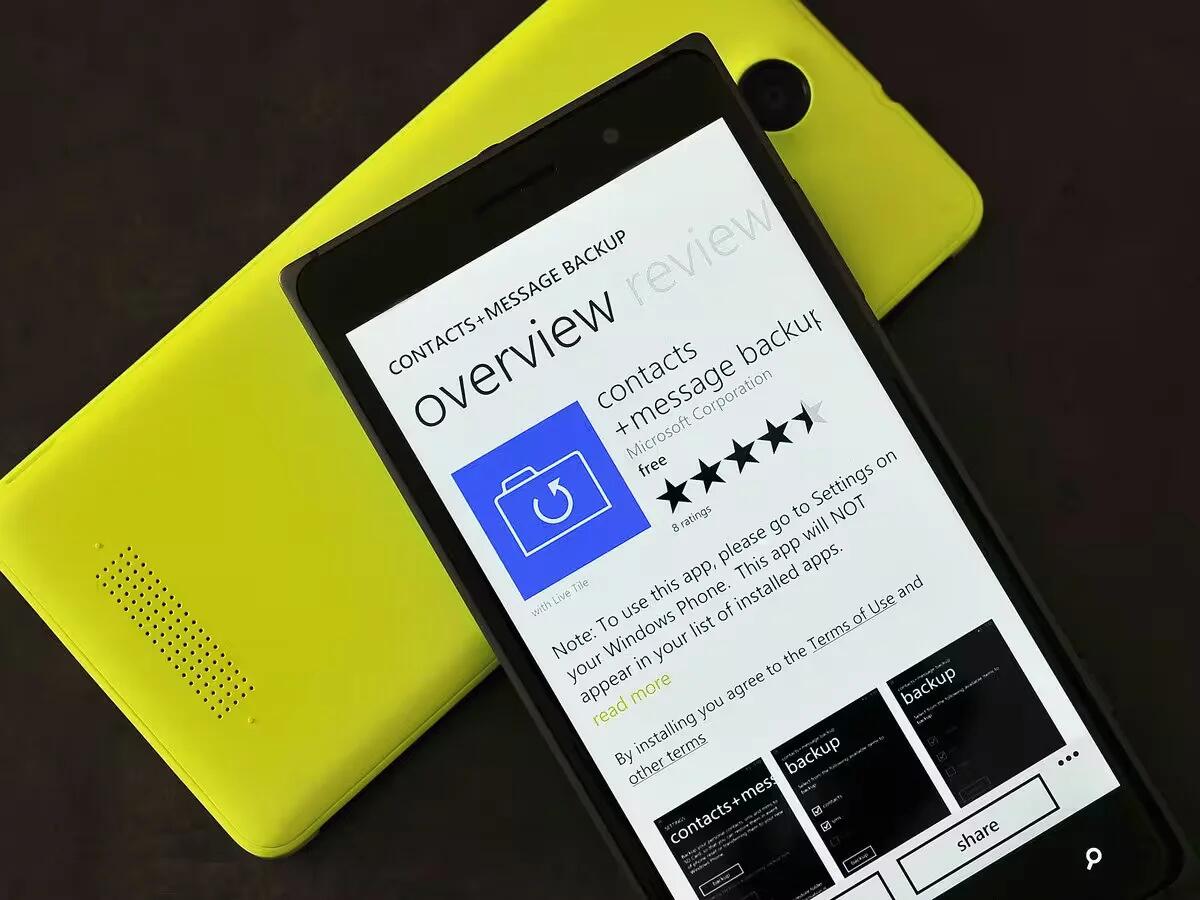 Windows Phone - Contacts+Messages Backup