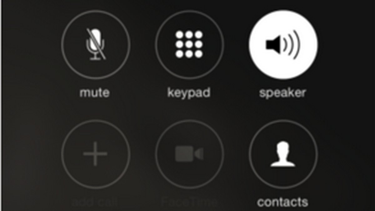 iPhone - Call Screen Speaker On