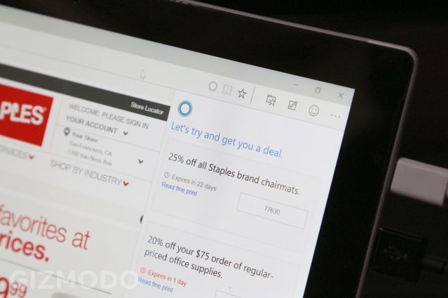 Cortana - Online Shopping Coupons