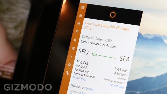 Cortana - Flight Status