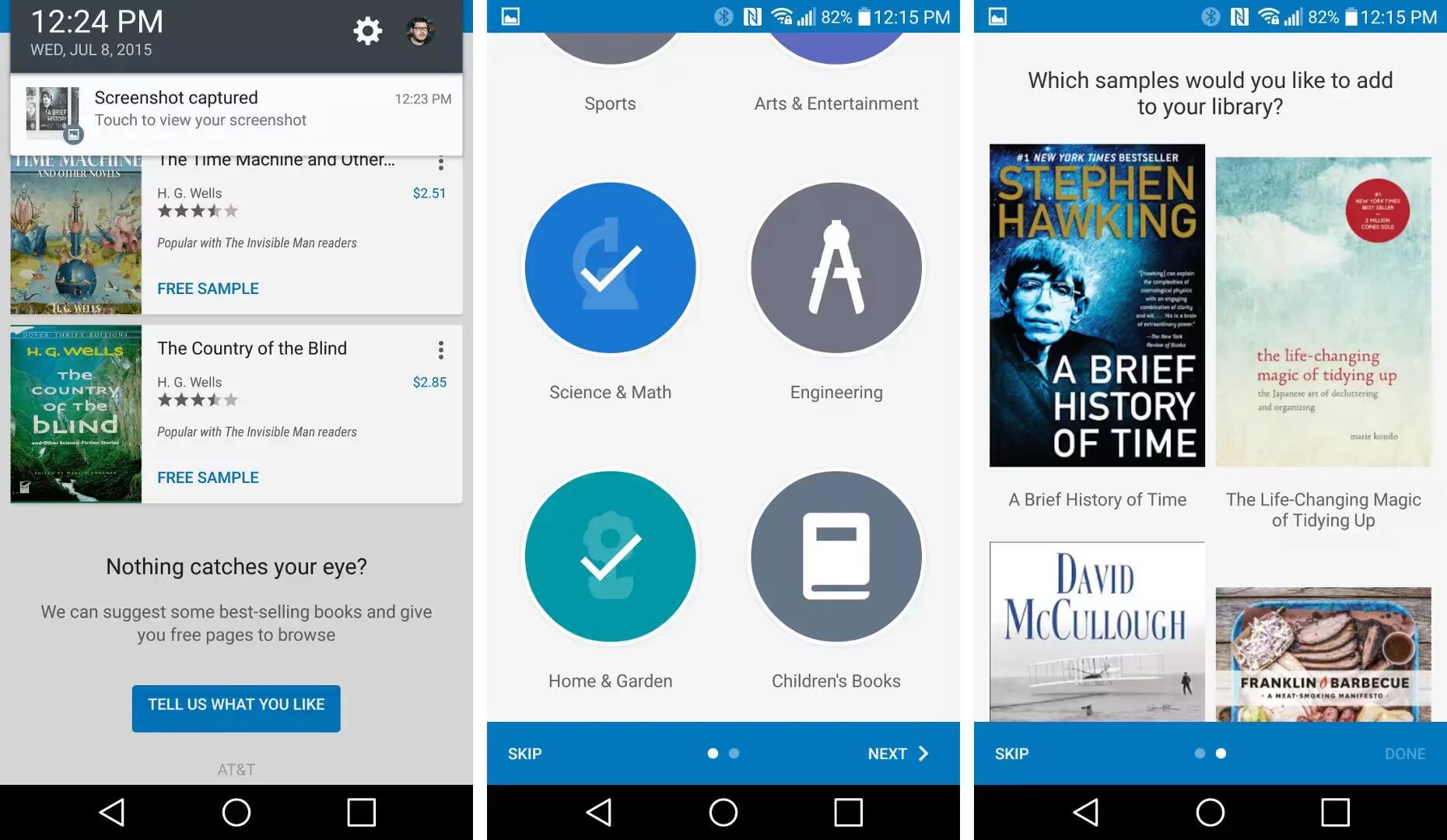Google Play Books - Suggestions