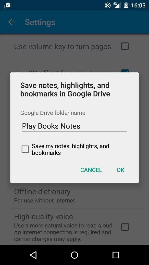 Google Play Books - Sync To Google Drive