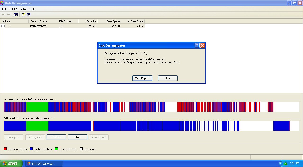 best disk defragmenter for windows xp