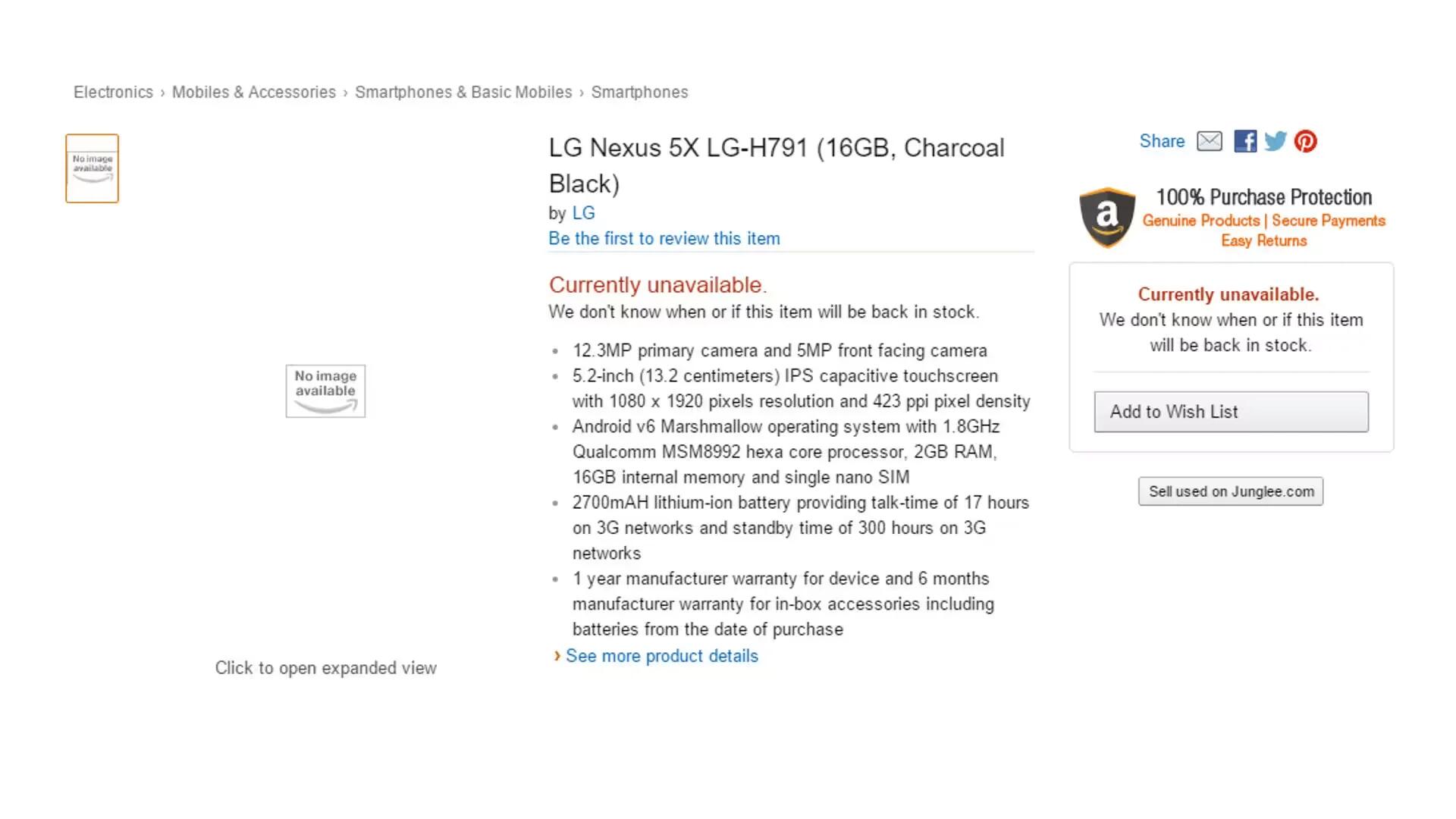 Amazon India Accidently Reveals Specs And Price For Nexus 5X
