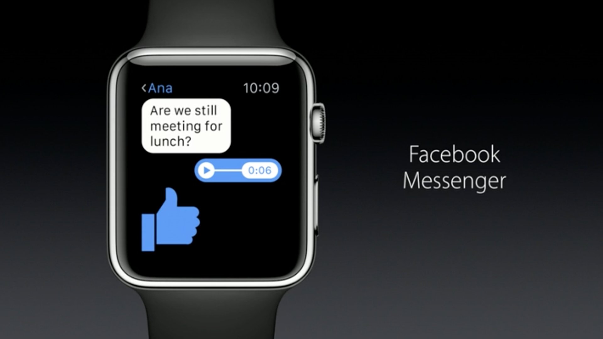 Apple Watch Facebook Messenger