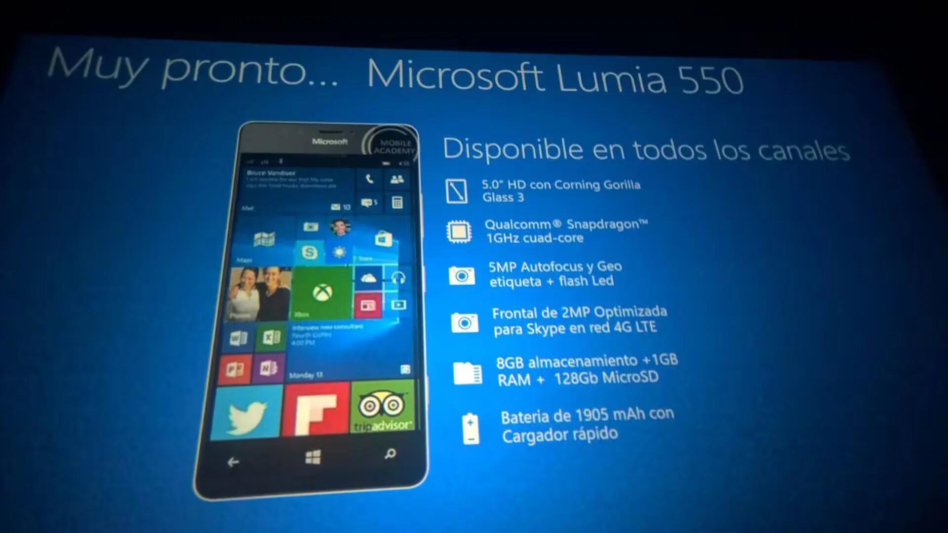 Microsoft Lumia 550 Specs Revealed By Leaked Presentation Slides