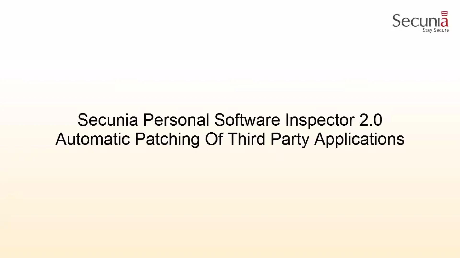 Free Windows Security Tool: Secunia Personal Software Inspector 2.0 Review
