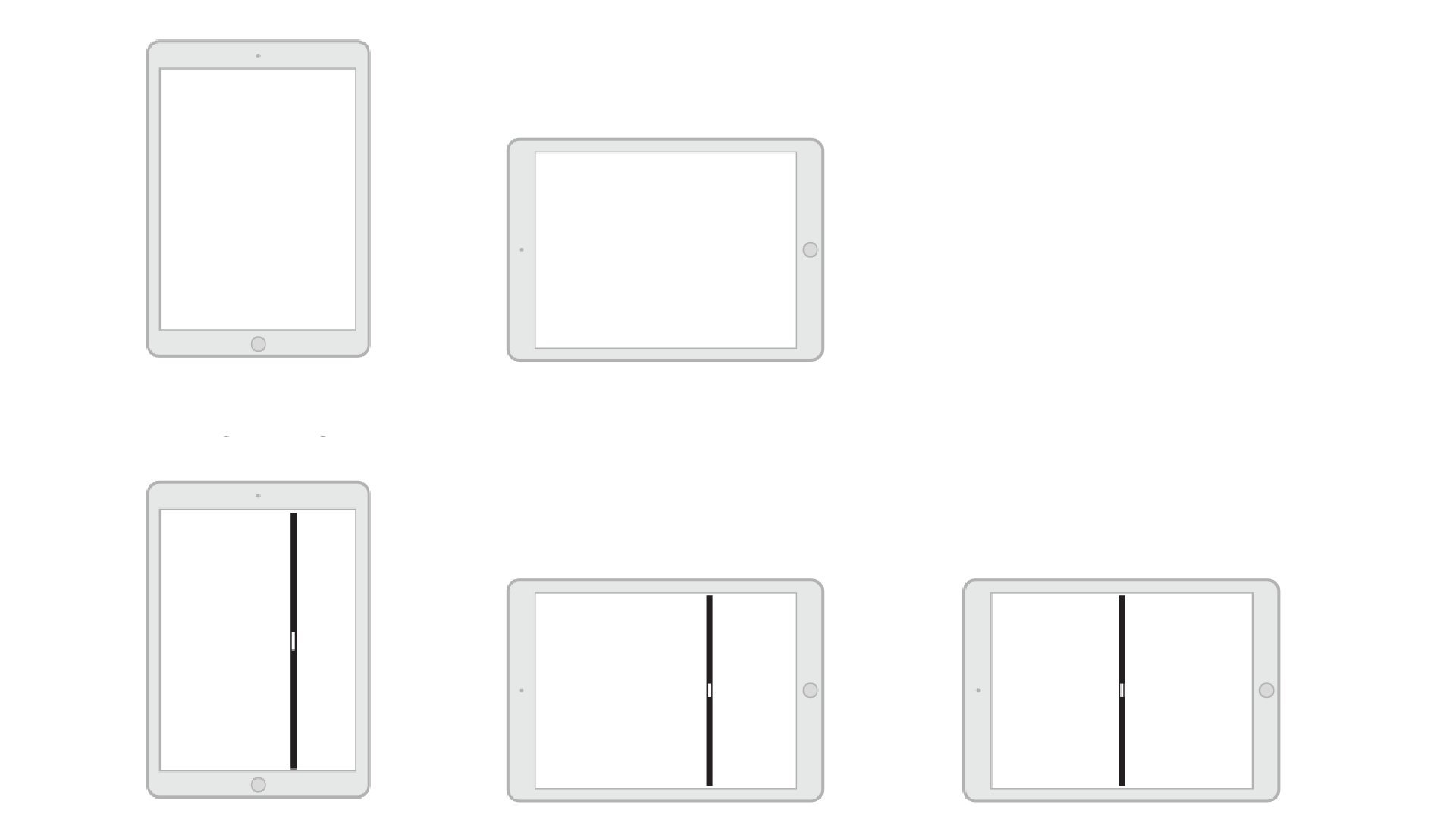 iPad Split Screen Sizes