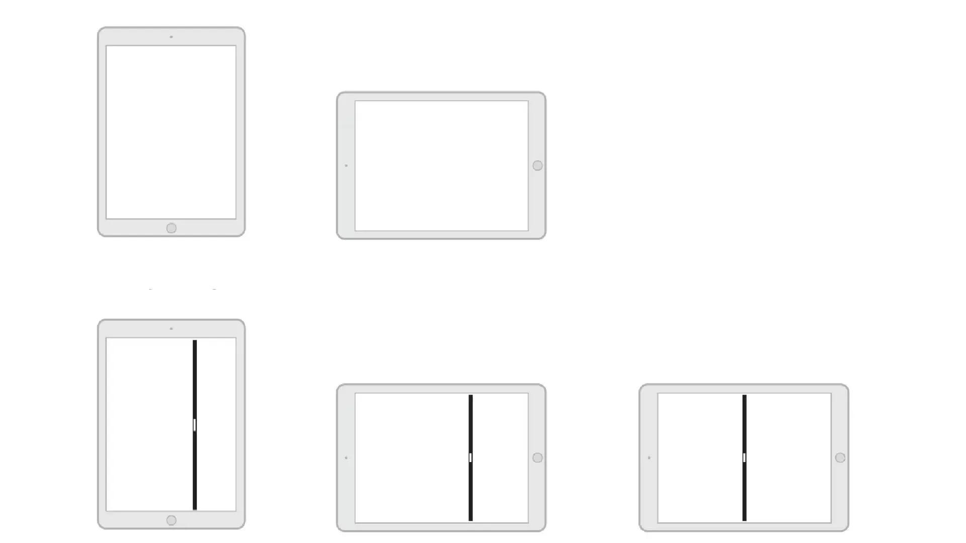 iPad Split Screen Sizes