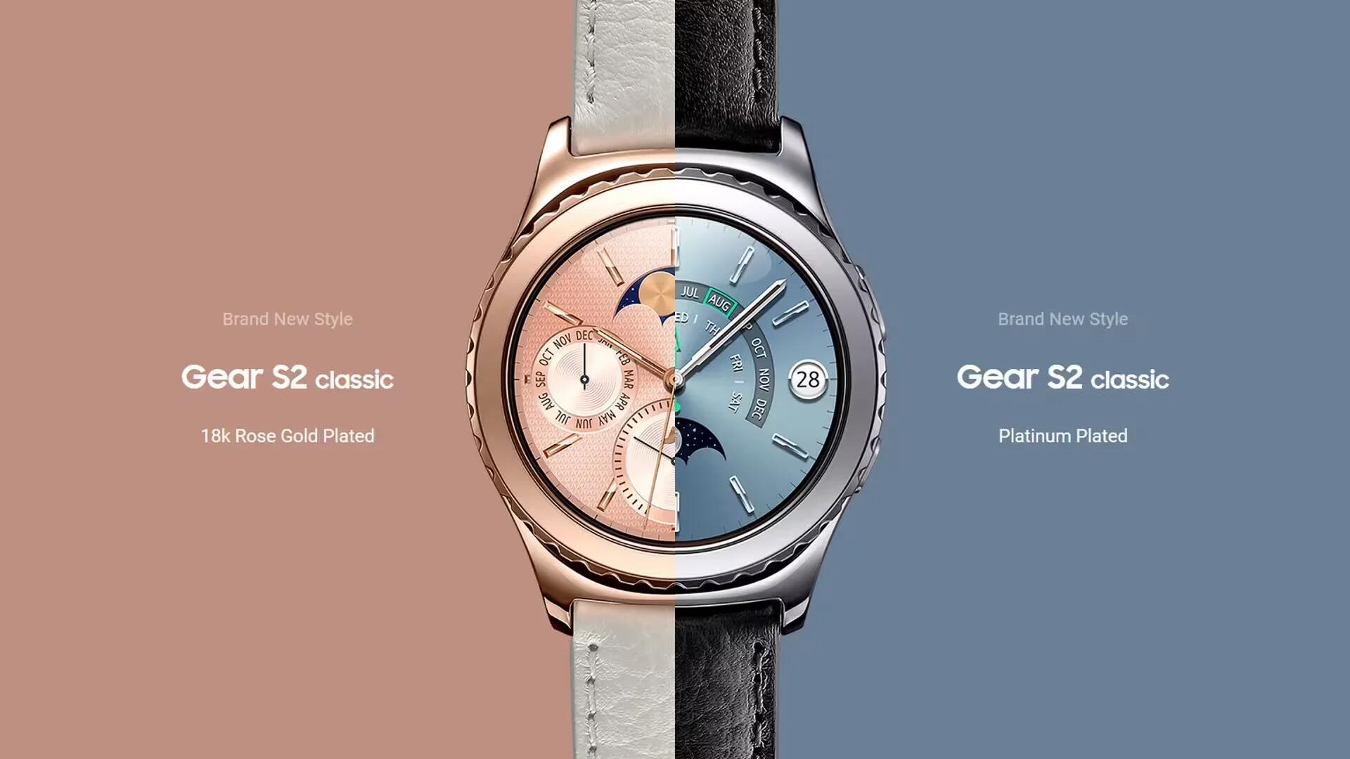 Samsung Gear S2 Classic - Rose Gold & Platinum